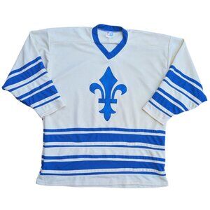 SOLD Y2K Hockey Jersey with a Fleur-de-Lis Size XL Men